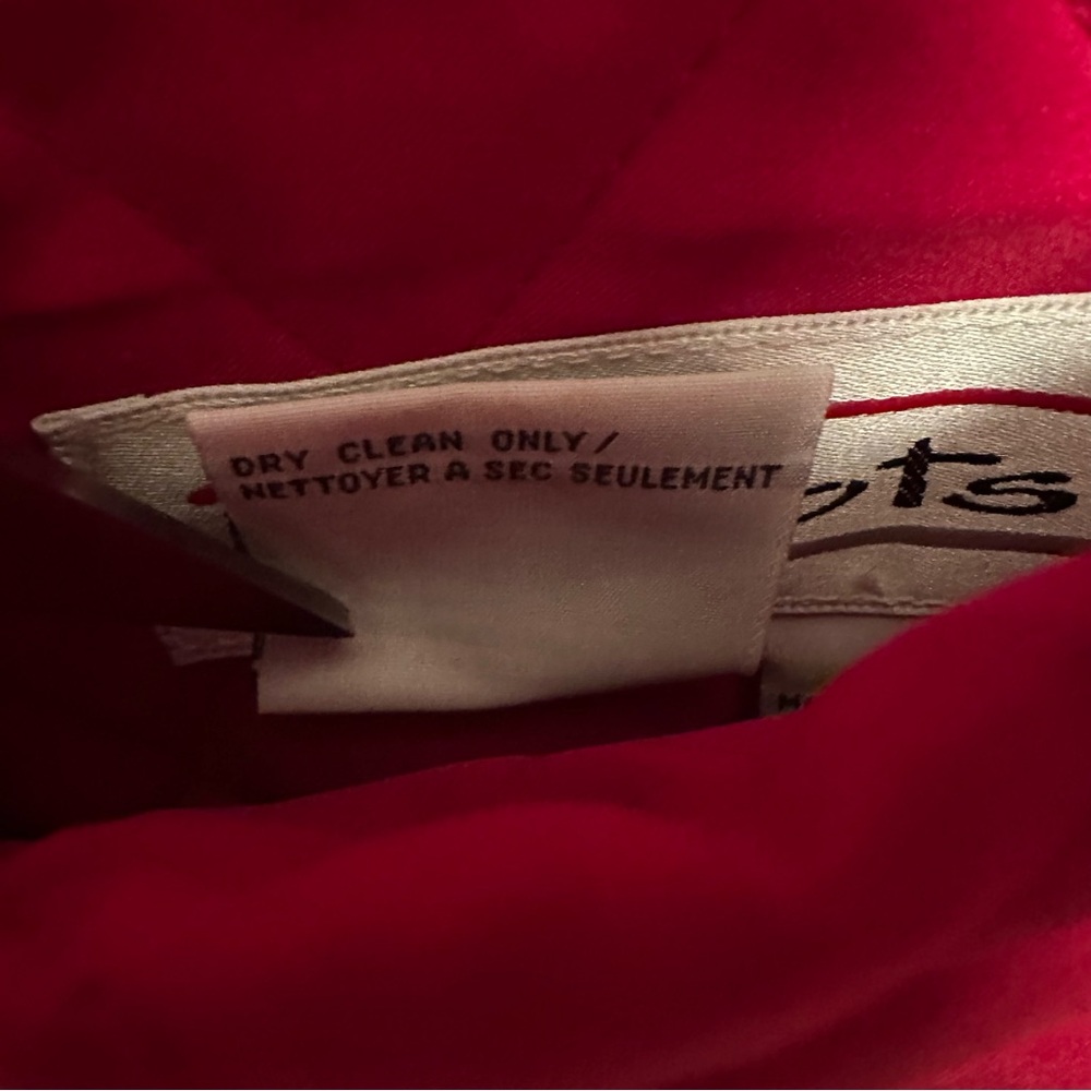 Talbots Reversible Button Down Coat Black Velvet … - image 7